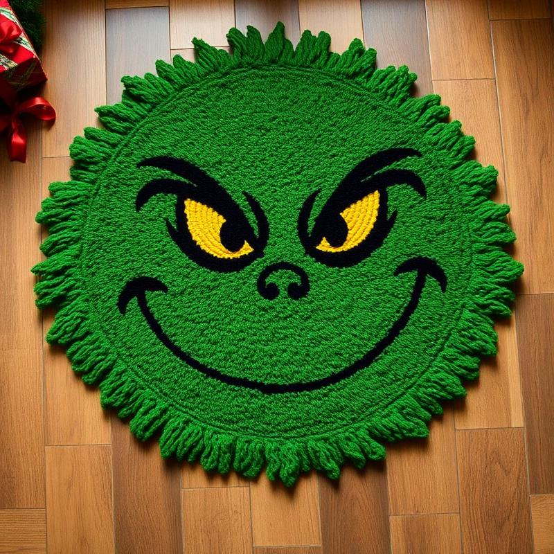 Tapete Grinch Natalino Tufado